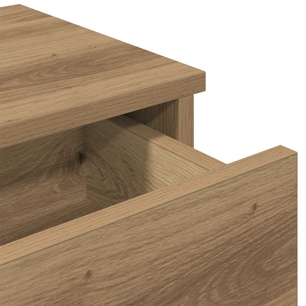 Étagère murale avec tiroirs chêne artisanal bois d'ingénierie - XIOS