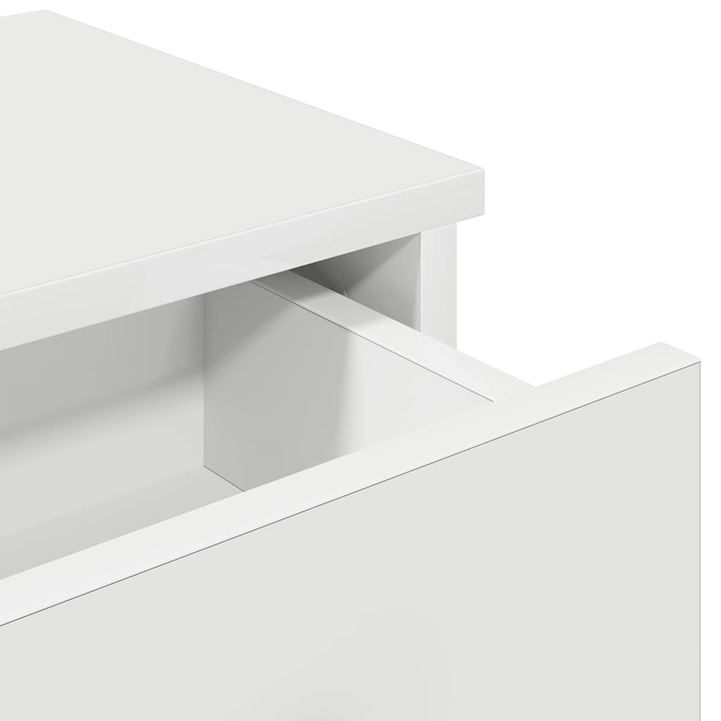 Étagère murale avec tiroirs blanc 80x34x17 cm bois d'ingénierie - XIOS