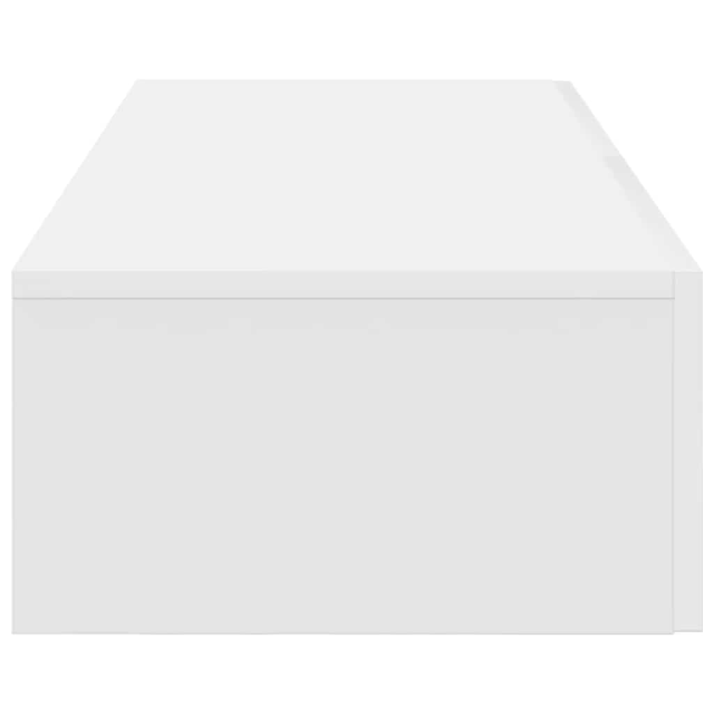 Étagère murale et tiroirs blanc 60x26,5x15 cm bois d'ingénierie - XIOS