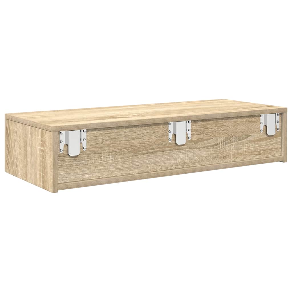 Étagère murale avec tiroirs chêne sonoma bois d'ingénierie - XIOS