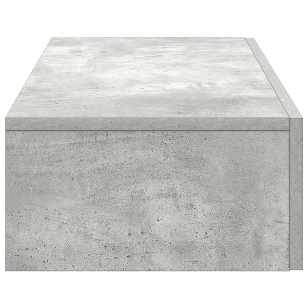 Étagère murale avec tiroirs gris béton bois d'ingénierie - XIOS