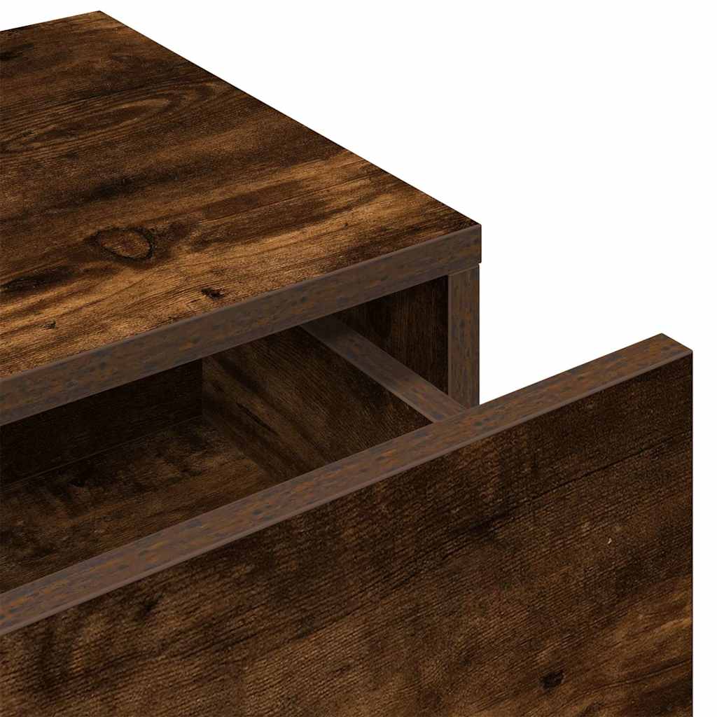 Étagère murale avec tiroirs chêne fumé bois d'ingénierie - XIOS