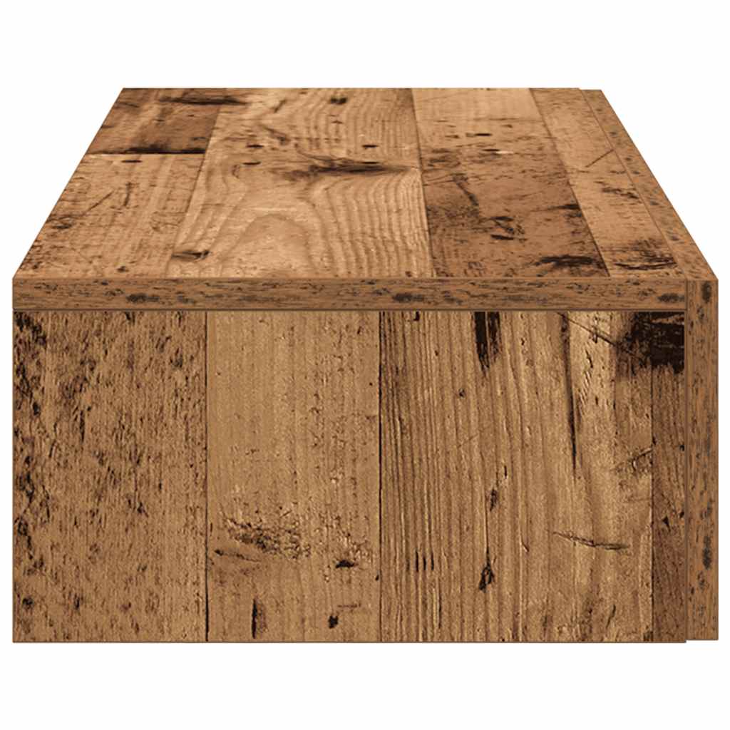 Étagère murale avec tiroirs vieux bois bois d'ingénierie - XIOS