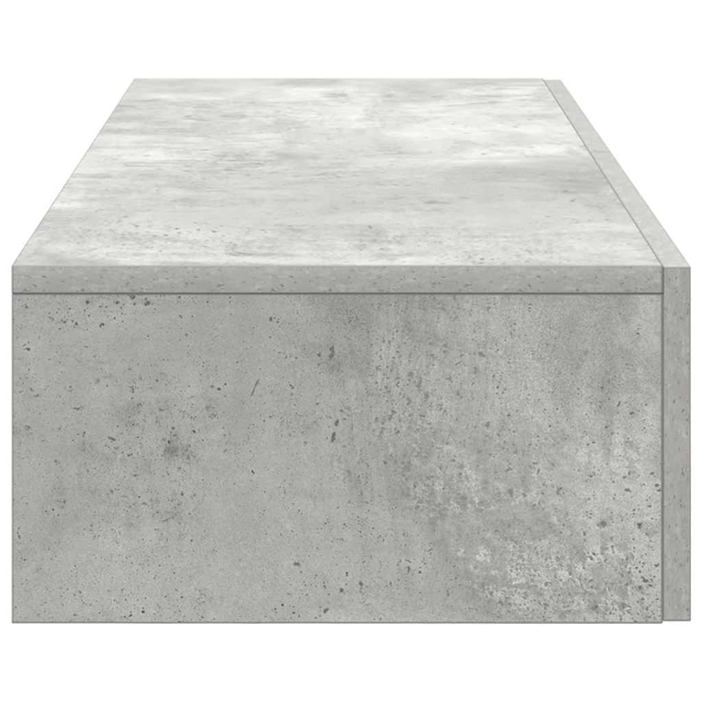 Étagère murale avec tiroirs gris béton bois d'ingénierie - XIOS