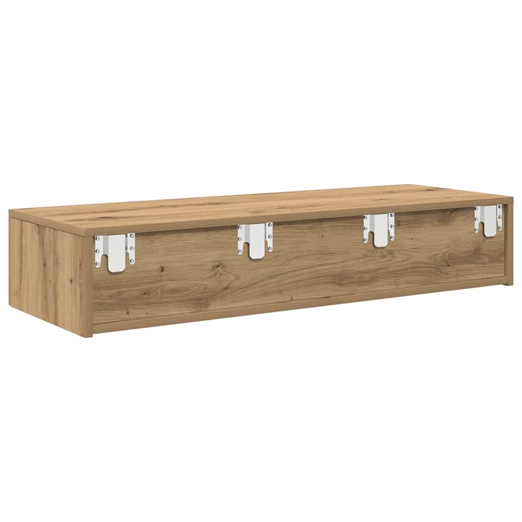 Étagère murale avec tiroirs chêne artisanal bois d'ingénierie - XIOS