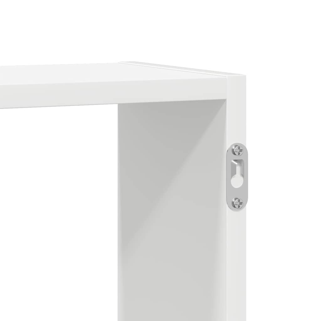 Étagère cube murale 5 compartiments blanc bois d'ingénierie - XIOS
