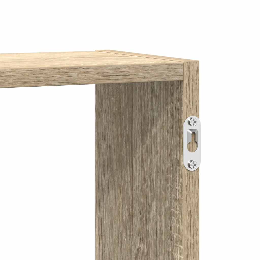 Étagère cube murale 5 compartiments chêne sonoma - XIOS