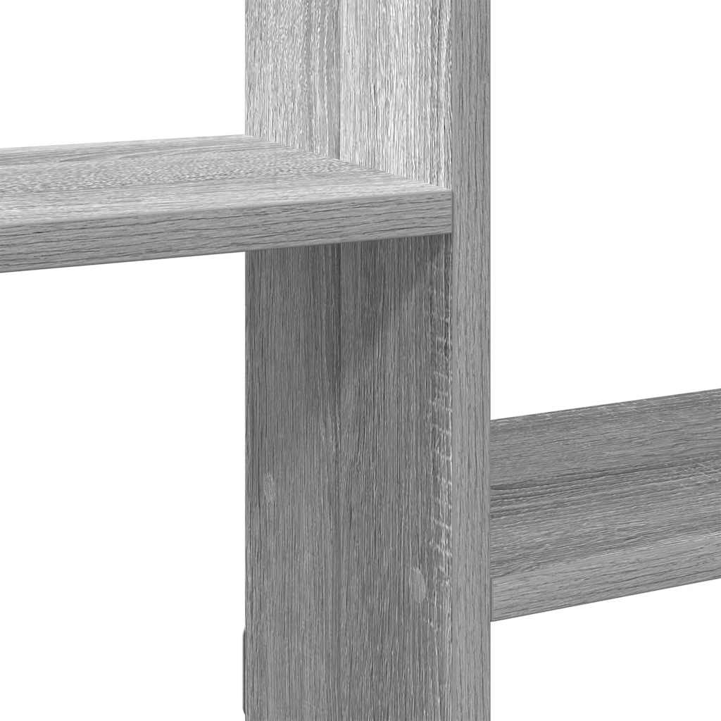 Étagère cube murale 5 compartiments sonoma gris - XIOS