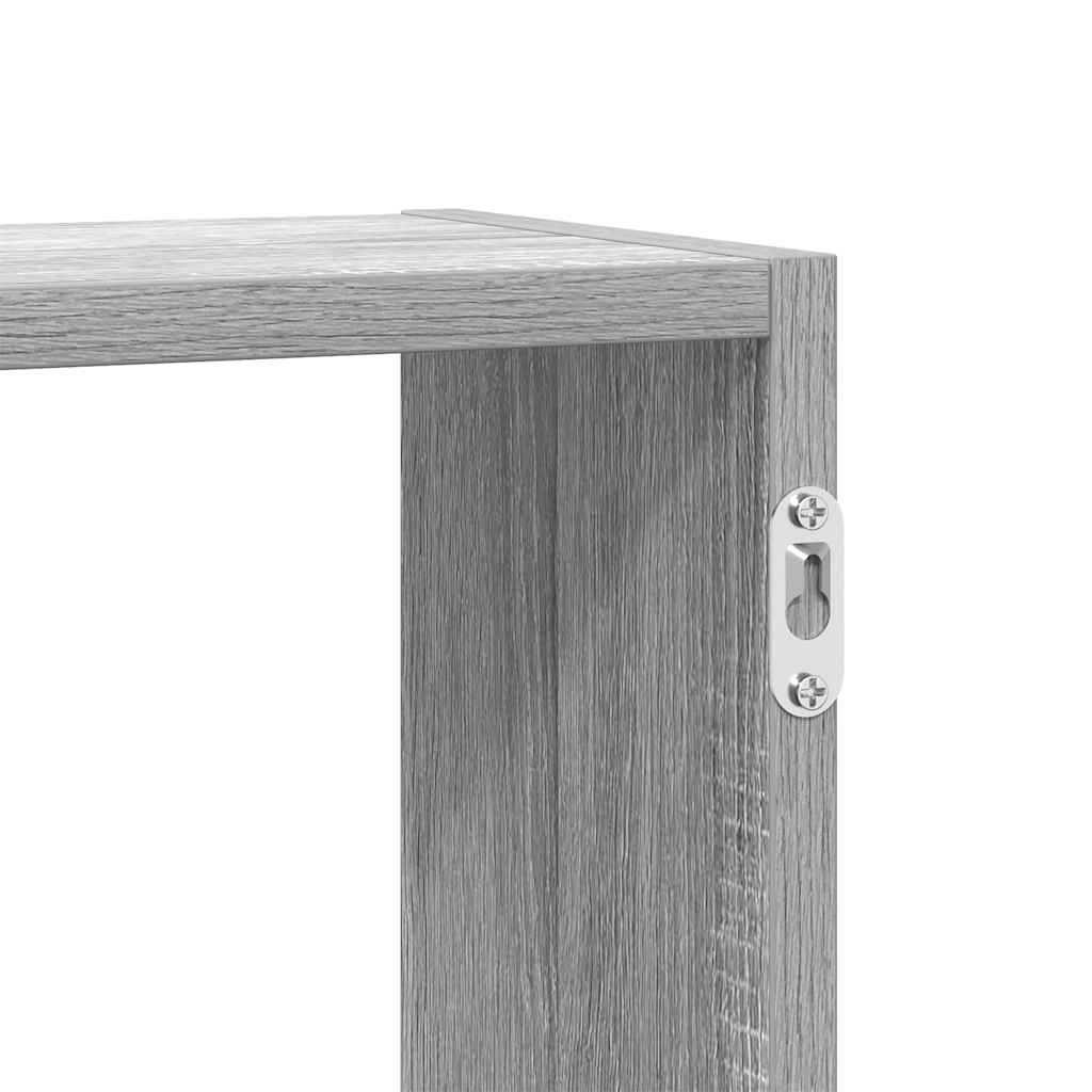 Étagère cube murale 5 compartiments sonoma gris - XIOS