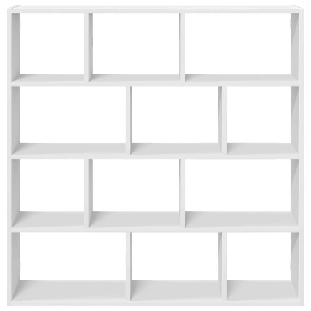 Étagère cube murale 12 compartiments blanc bois d'ingénierie - XIOS