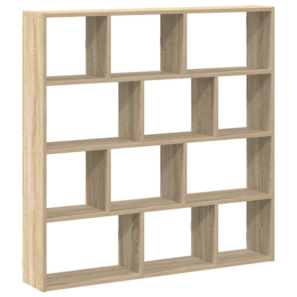 Étagère cube murale 12 compartiments chêne sonoma - XIOS