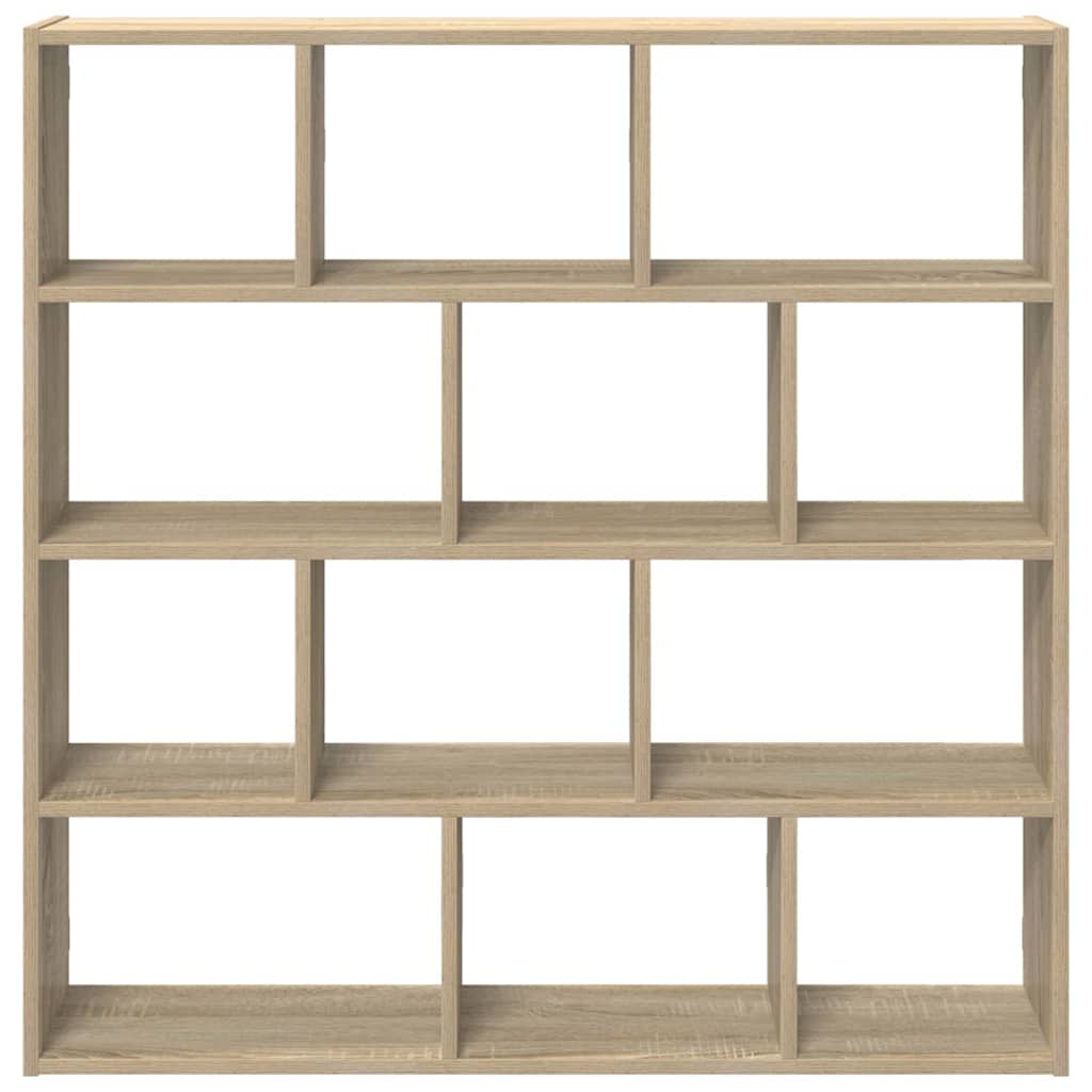 Étagère cube murale 12 compartiments chêne sonoma - XIOS