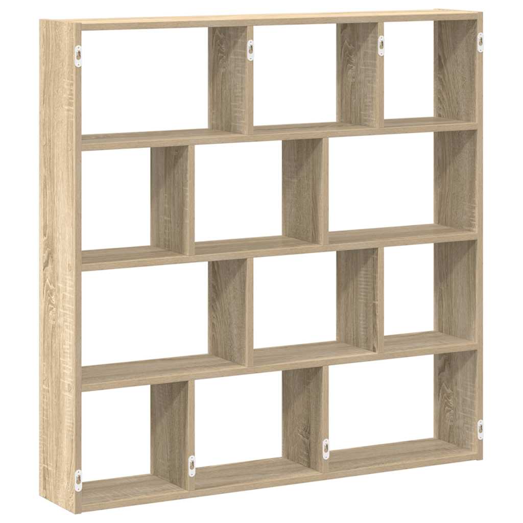 Étagère cube murale 12 compartiments chêne sonoma - XIOS