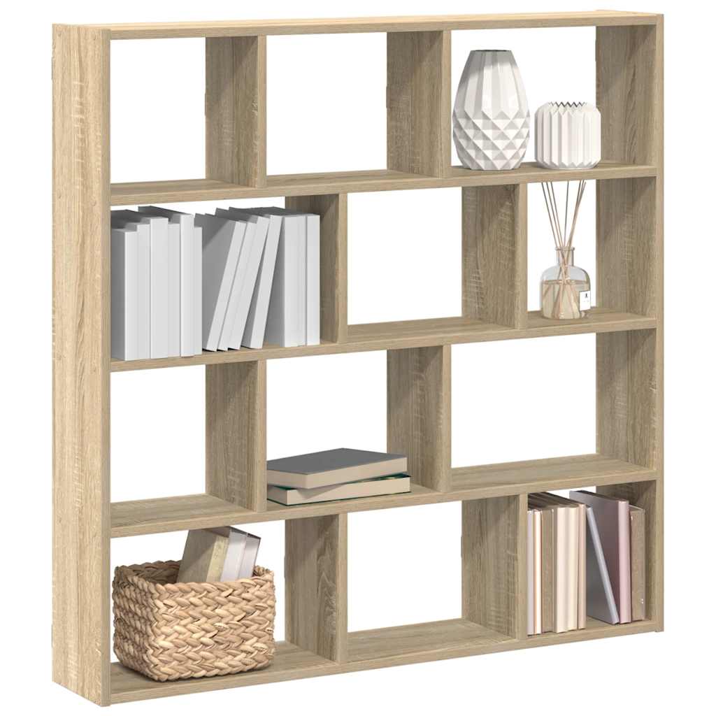 Étagère cube murale 12 compartiments chêne sonoma - XIOS