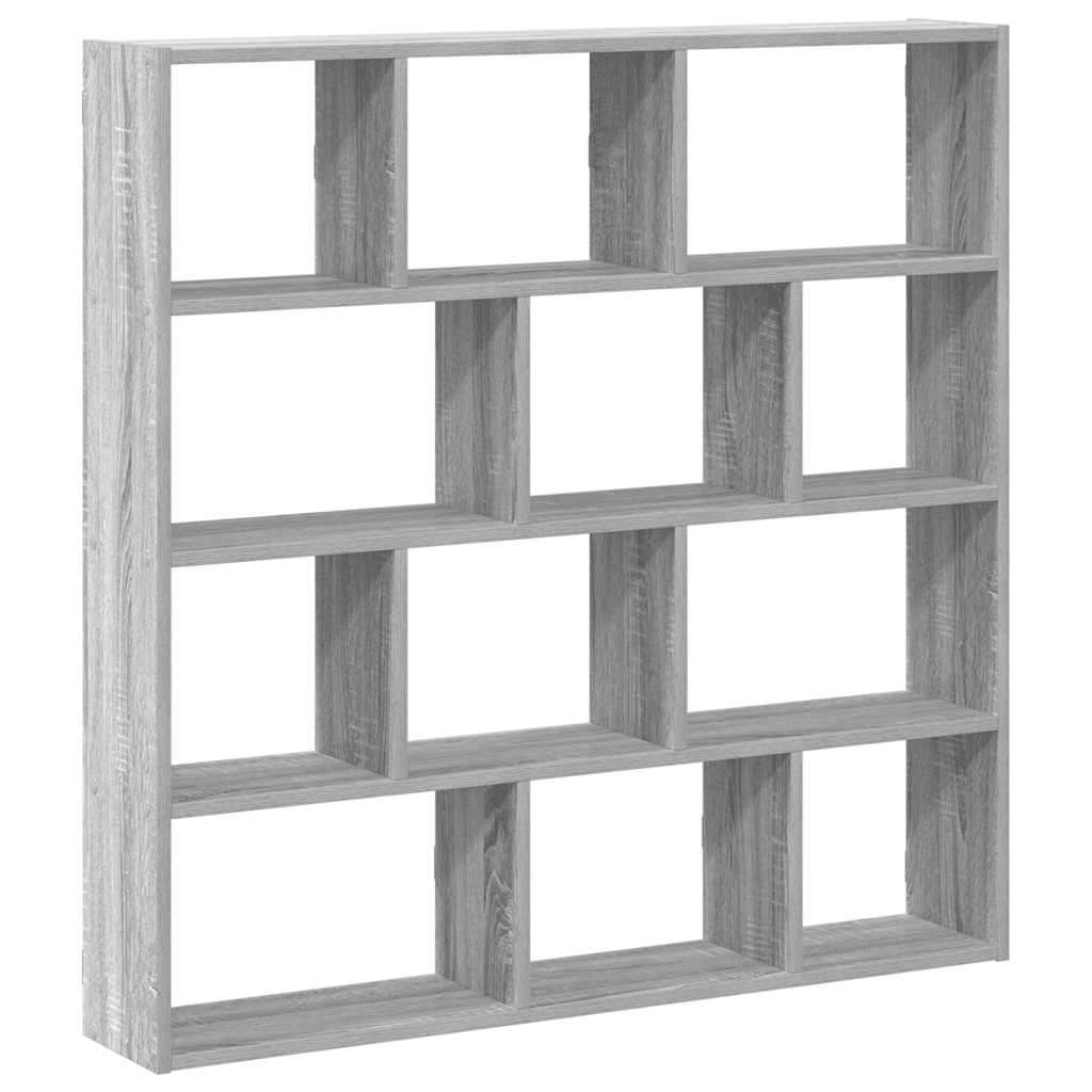 Étagère cube murale 12 compartiments sonoma gris - XIOS