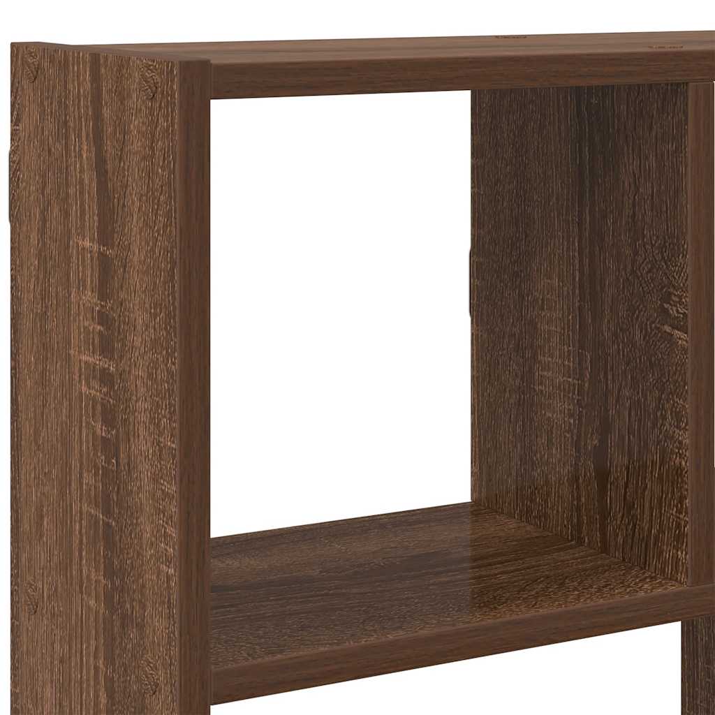 Étagère cube murale 12 compartiments chêne marron - XIOS