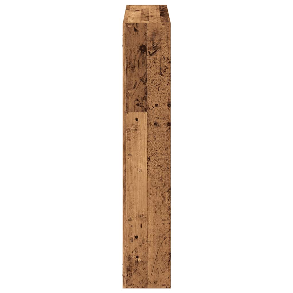 Étagère cube murale 12 compartiments vieux bois bois ingénierie - XIOS