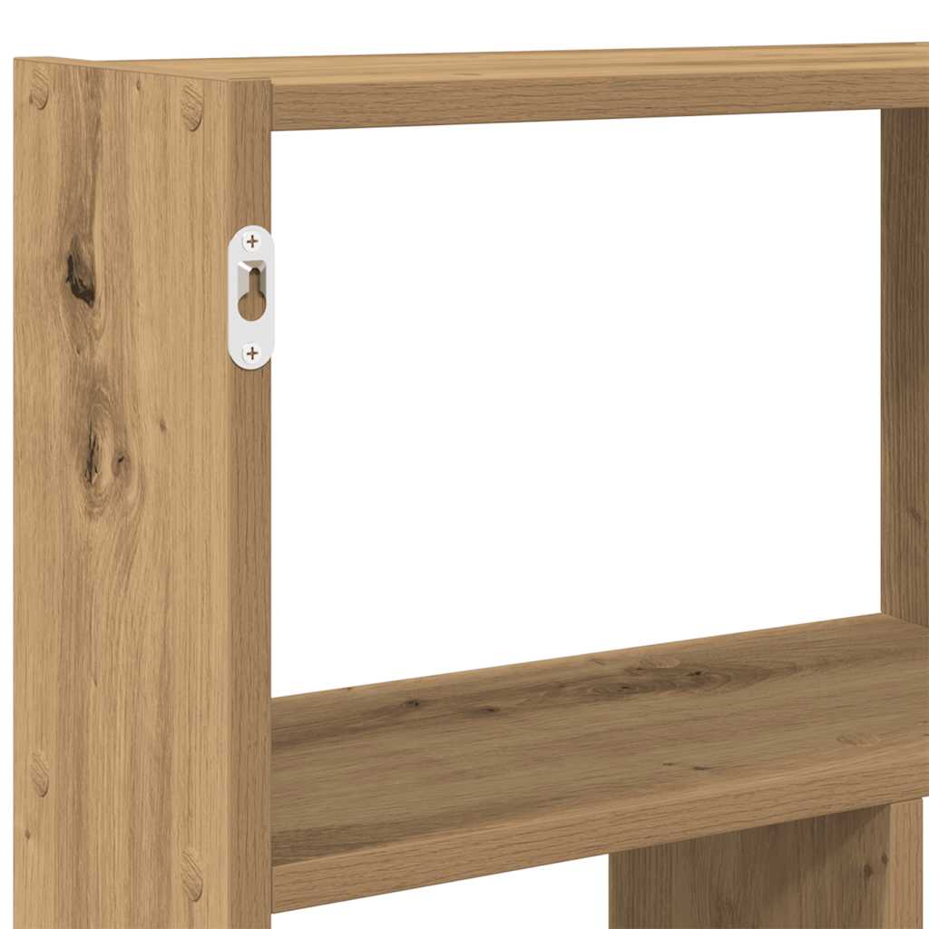 Étagère cube murale 12 compartiments chêne artisanal - XIOS