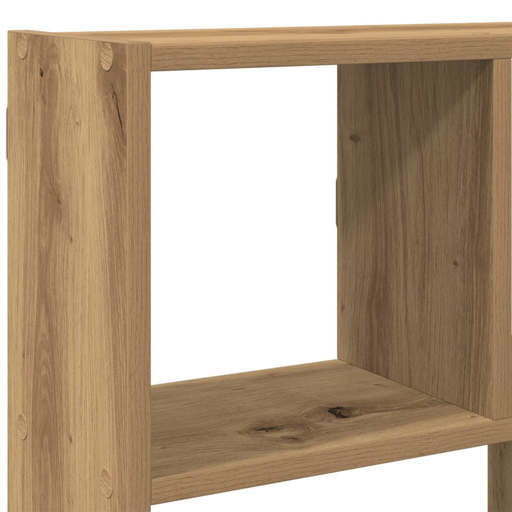 Étagère cube murale 12 compartiments chêne artisanal - XIOS