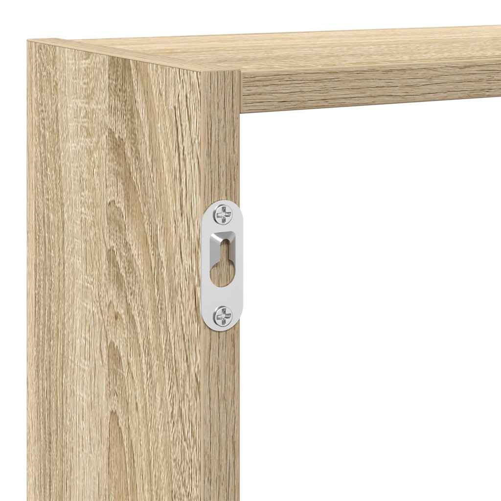 Étagère cube murale 7 compartiments chêne sonoma - XIOS