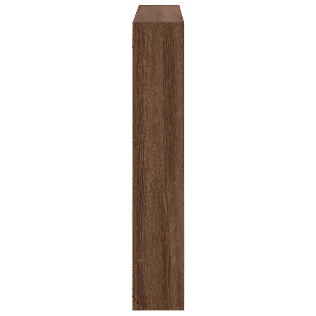 Étagère cube murale 7 compartiments chêne marron - XIOS