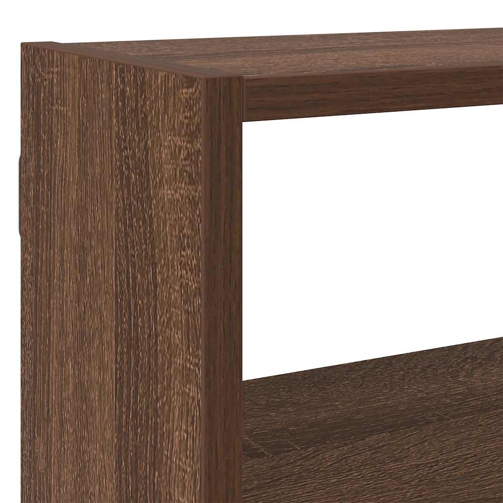 Étagère cube murale 7 compartiments chêne marron - XIOS