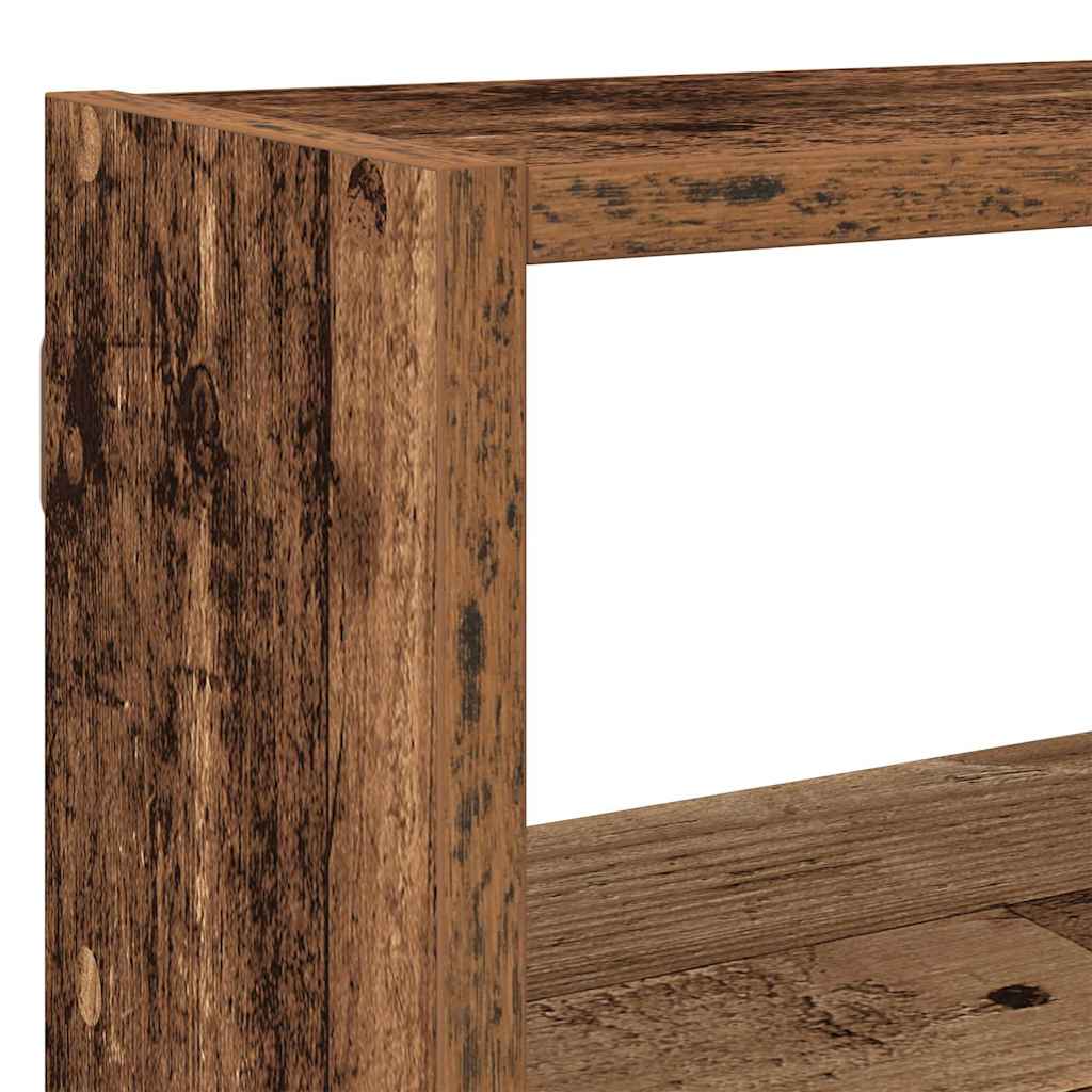 Étagère cube murale 7 compartiments vieux bois bois ingénierie - XIOS