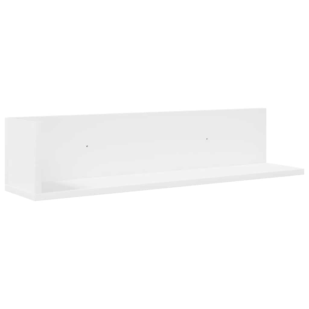 Étagères murales 2 pcs blanc 75x16,5x16,5 cm bois d'ingénierie - XIOS