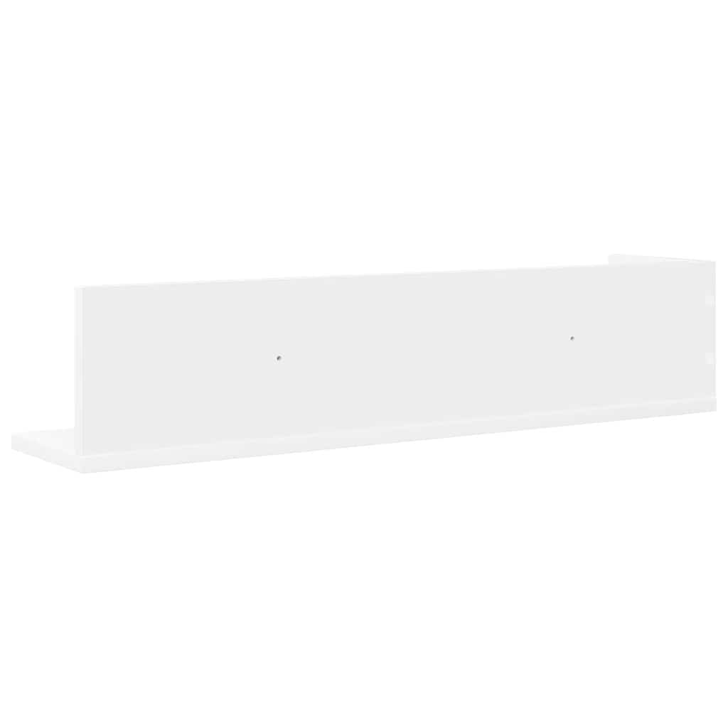 Étagères murales 2 pcs blanc 75x16,5x16,5 cm bois d'ingénierie - XIOS