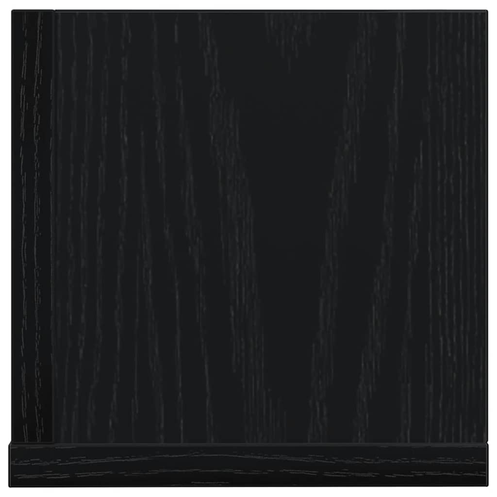 Étagères murales 2 pcs noir 75x16,5x16,5 cm bois d'ingénierie - XIOS