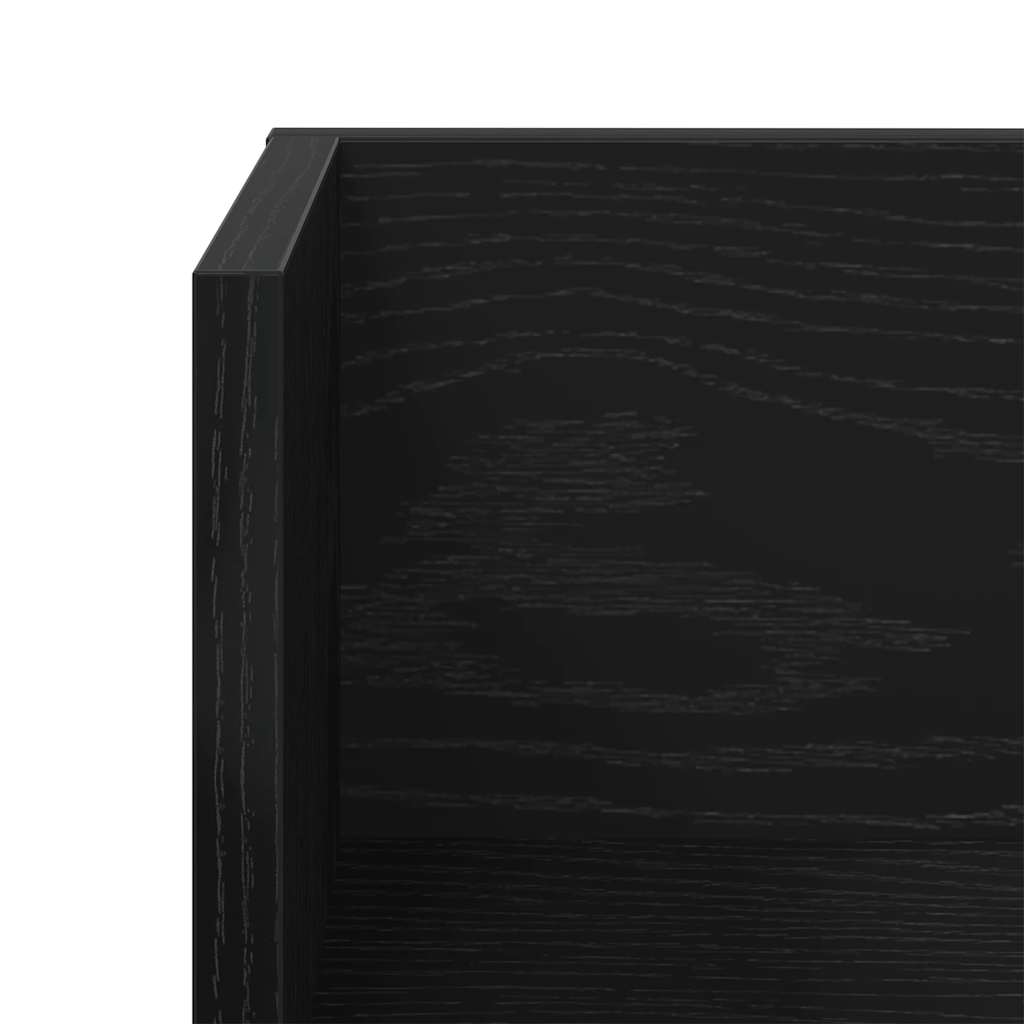 Étagères murales 2 pcs noir 75x16,5x16,5 cm bois d'ingénierie - XIOS