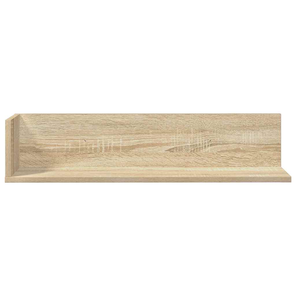 Étagères murales 2 pcs chêne sonoma 75x16,5x16,5 cm - XIOS