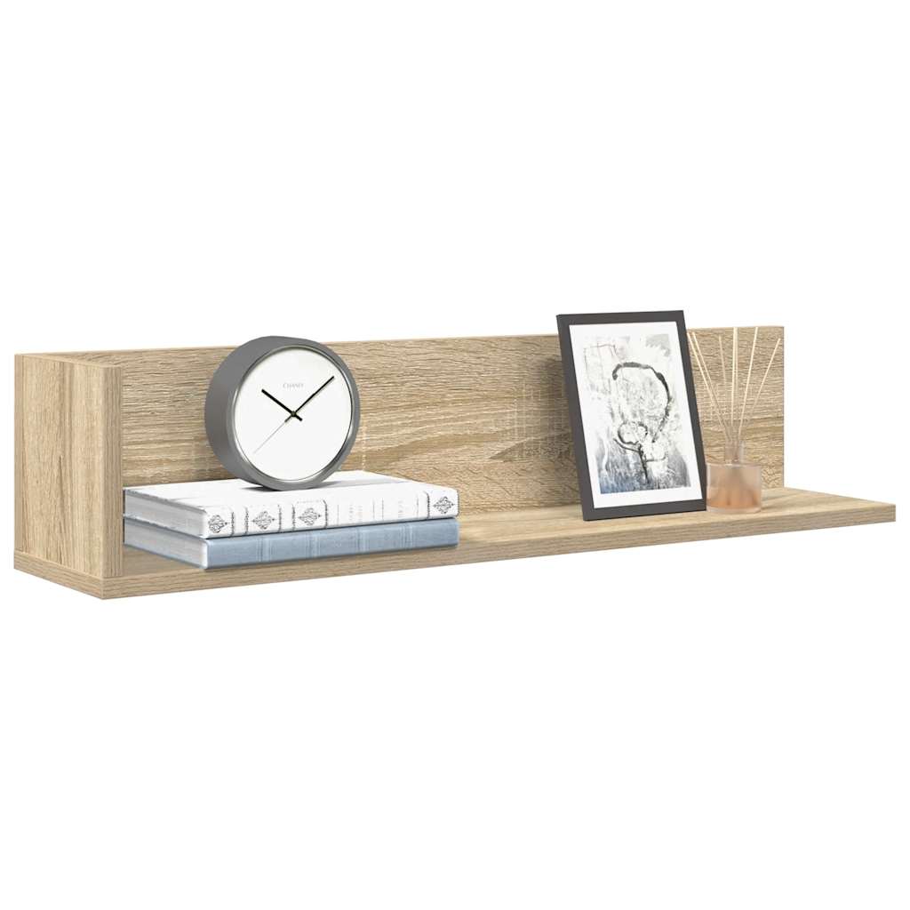 Étagères murales 2 pcs chêne sonoma 75x16,5x16,5 cm - XIOS