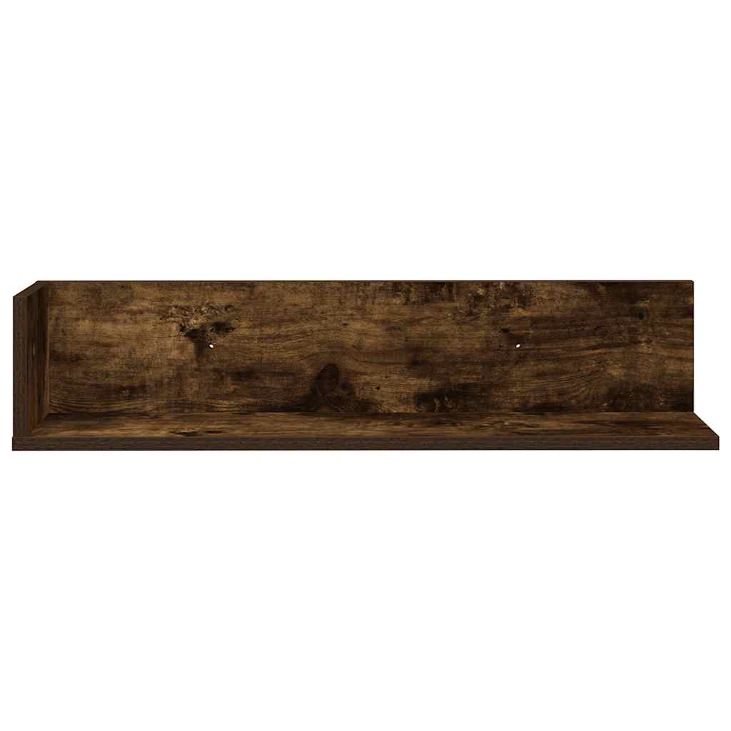 Étagères murales 2 pcs chêne fumé 75x16,5x16,5 cm - XIOS
