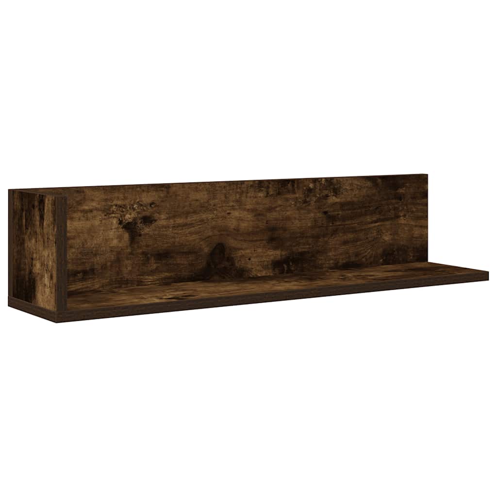 Étagères murales 2 pcs chêne fumé 75x16,5x16,5 cm - XIOS