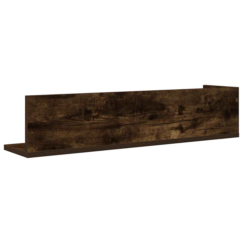 Étagères murales 2 pcs chêne fumé 75x16,5x16,5 cm - XIOS