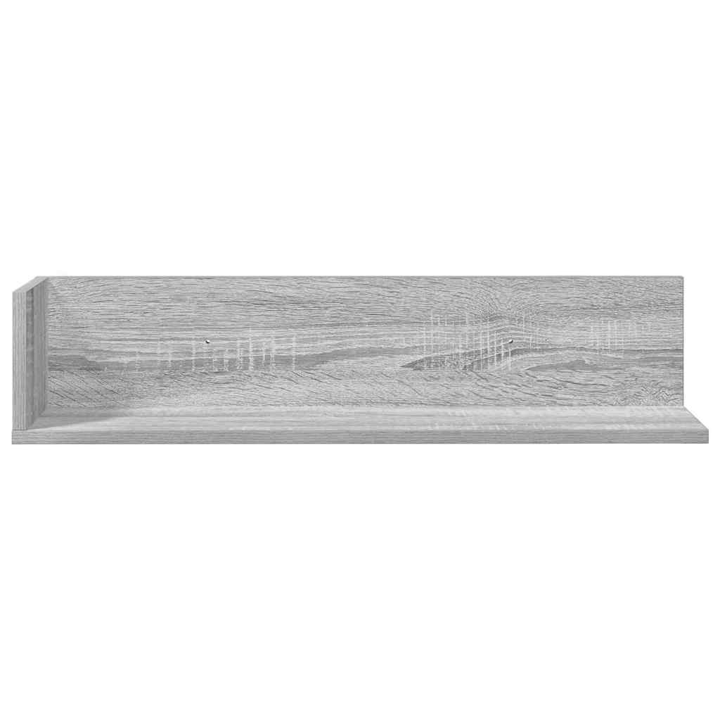 Étagères murales 2 pcs sonoma gris 75x16,5x16,5 cm - XIOS