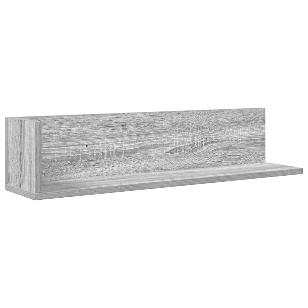 Étagères murales 2 pcs sonoma gris 75x16,5x16,5 cm - XIOS