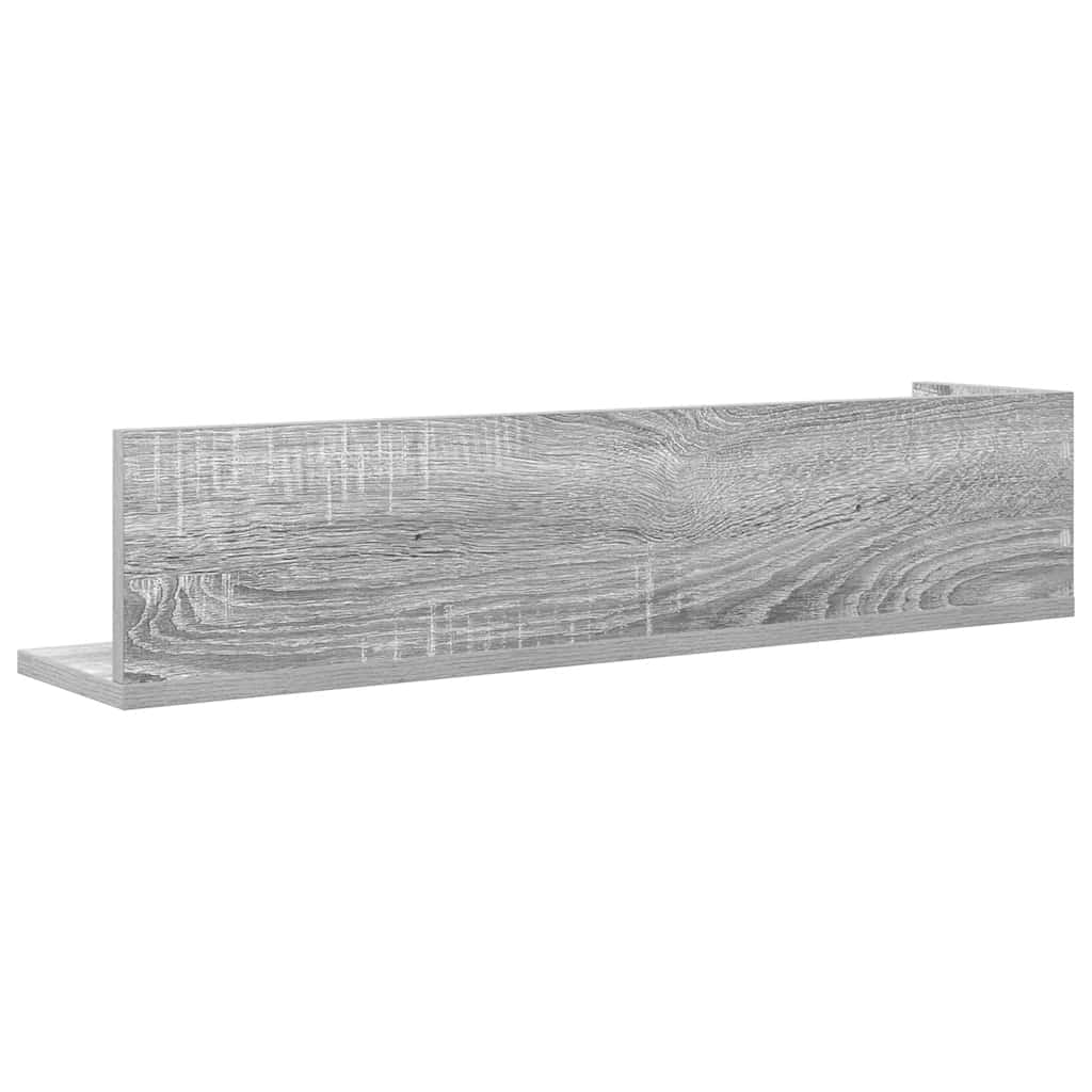 Étagères murales 2 pcs sonoma gris 75x16,5x16,5 cm - XIOS