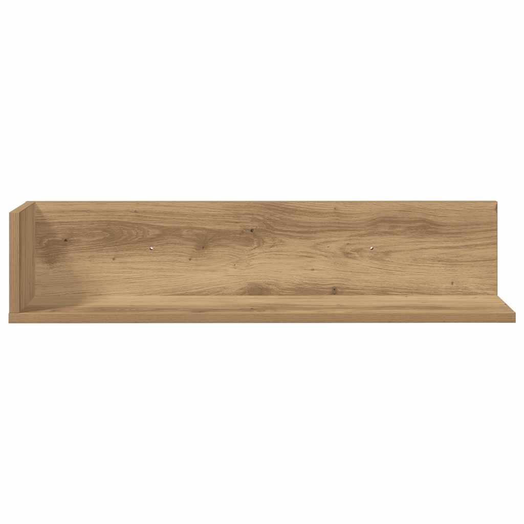 Étagères murales 2 pcs chêne artisanal 75x16,5x16,5 cm - XIOS