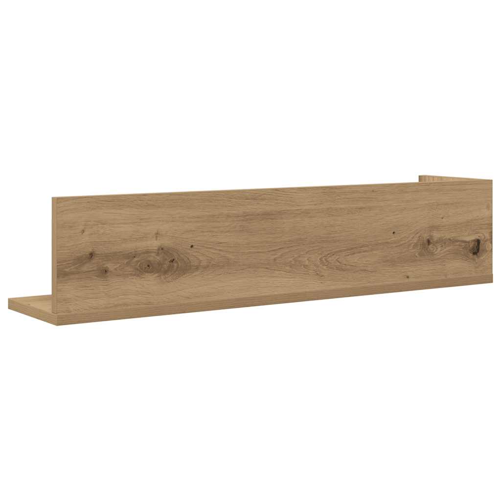 Étagères murales 2 pcs chêne artisanal 75x16,5x16,5 cm - XIOS