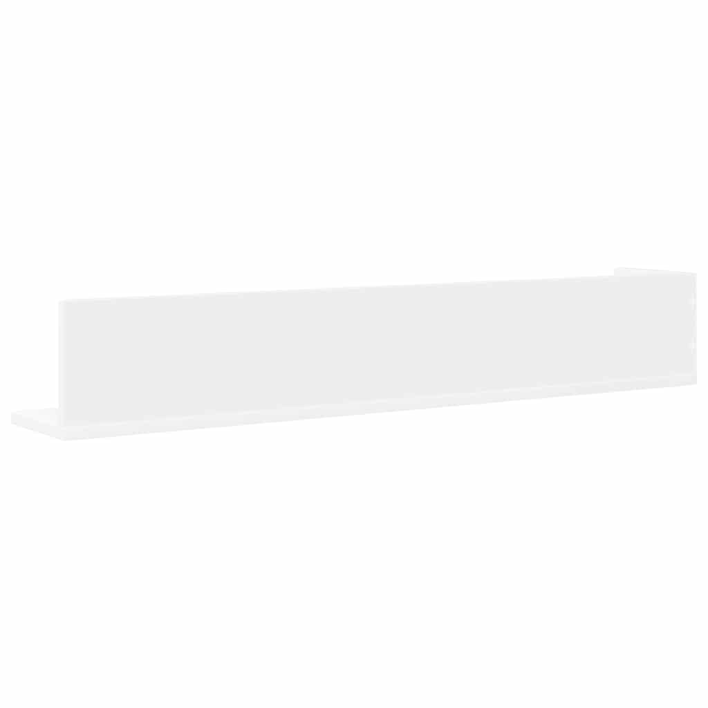 Étagères murales 2 pcs blanc 100x16,5x16,5 cm bois d'ingénierie - XIOS