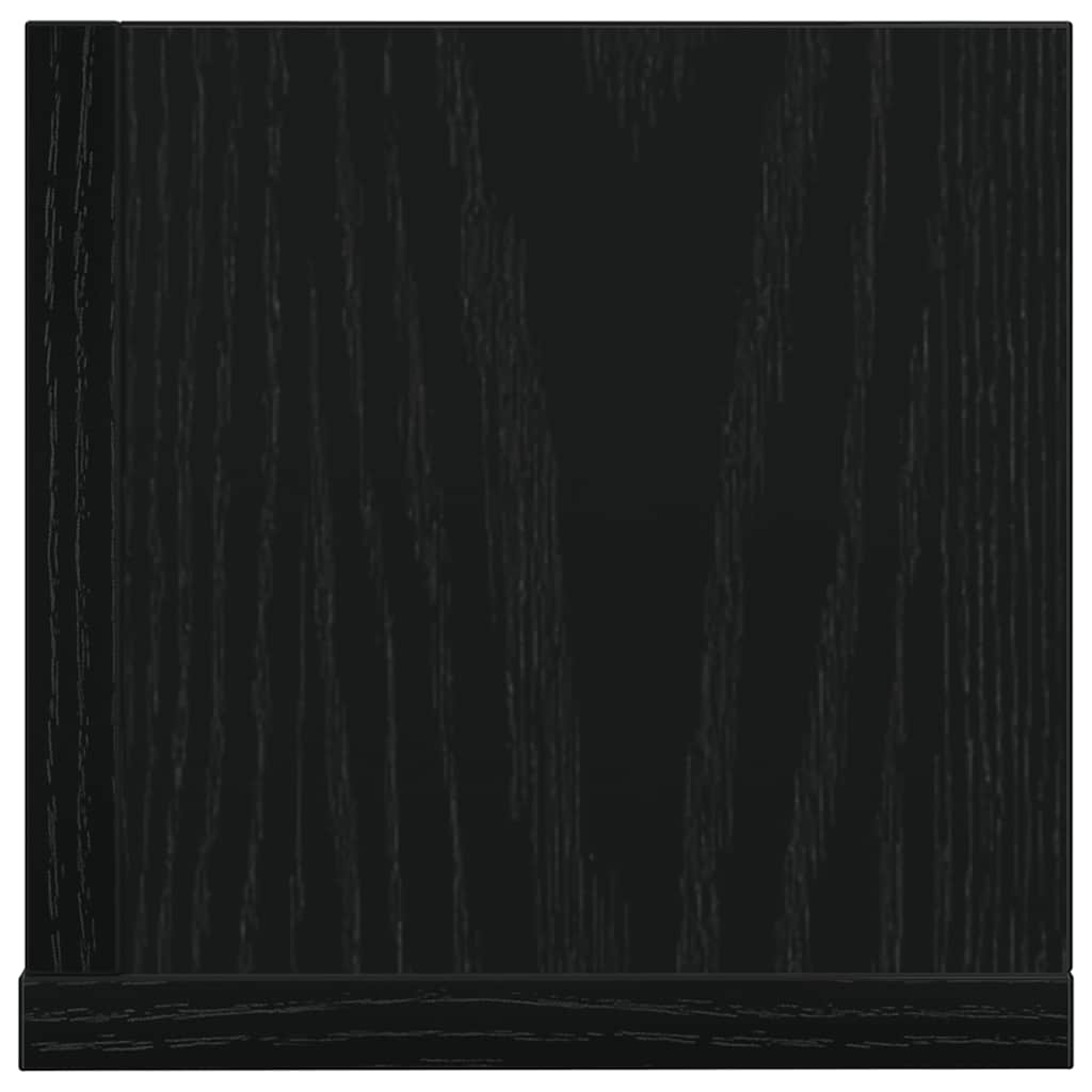 Étagères murales 2 pcs noir 100x16,5x16,5 cm bois d'ingénierie - XIOS