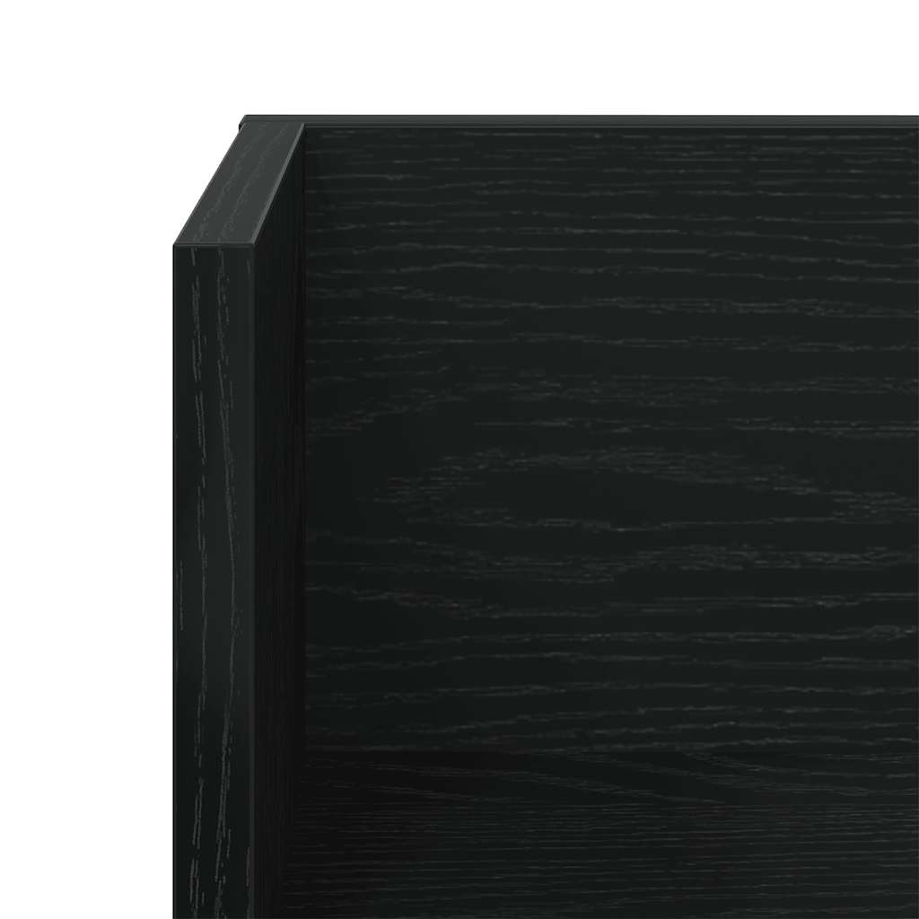 Étagères murales 2 pcs noir 100x16,5x16,5 cm bois d'ingénierie - XIOS