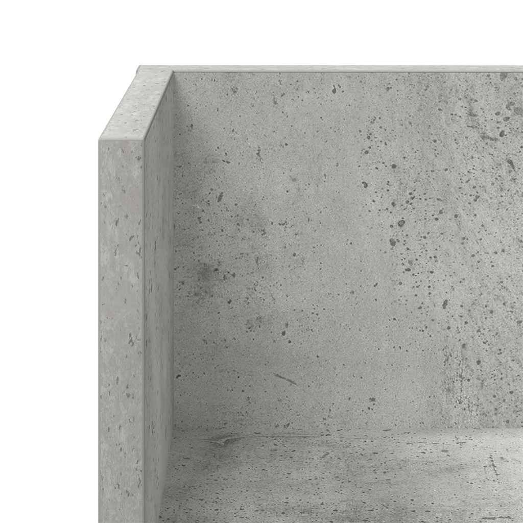 Étagères murales 2 pcs gris béton 100x16,5x16,5 cm - XIOS