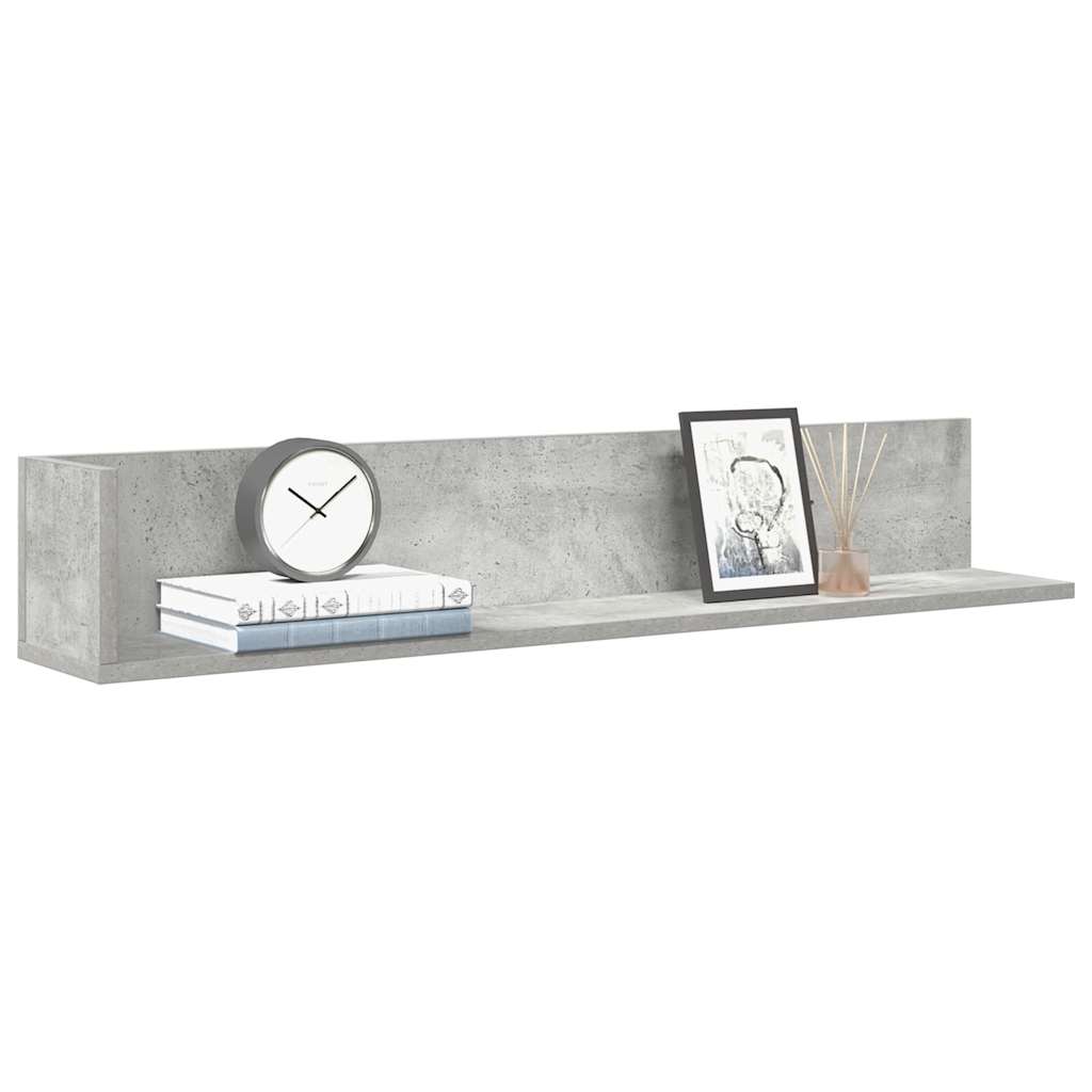 Étagères murales 2 pcs gris béton 100x16,5x16,5 cm - XIOS