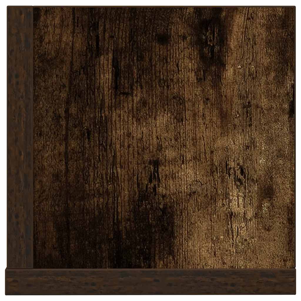 Étagères murales 2 pcs chêne fumé 100x16,5x16,5 cm - XIOS