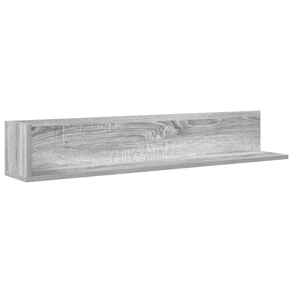 Étagères murales 2 pcs sonoma gris 100x16,5x16,5 cm - XIOS