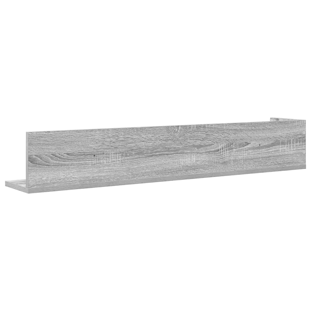 Étagères murales 2 pcs sonoma gris 100x16,5x16,5 cm - XIOS