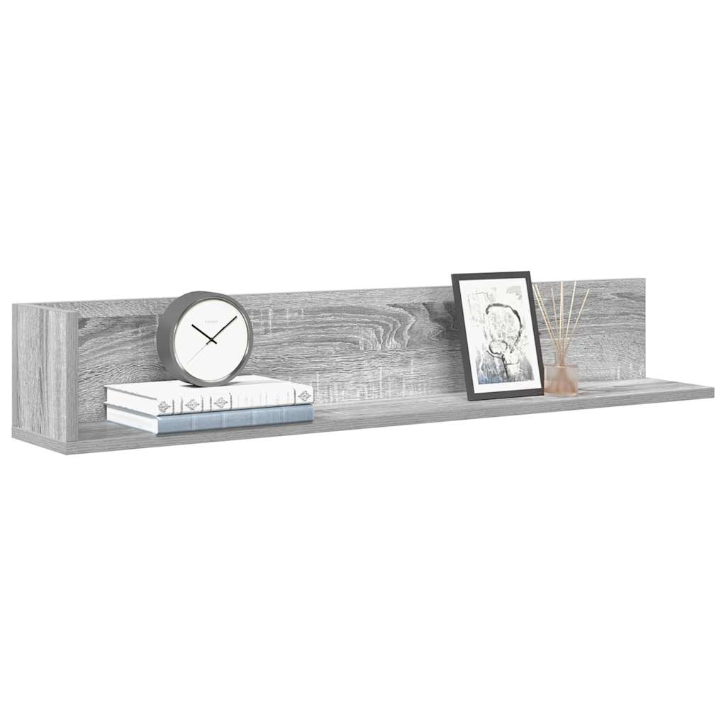 Étagères murales 2 pcs sonoma gris 100x16,5x16,5 cm - XIOS